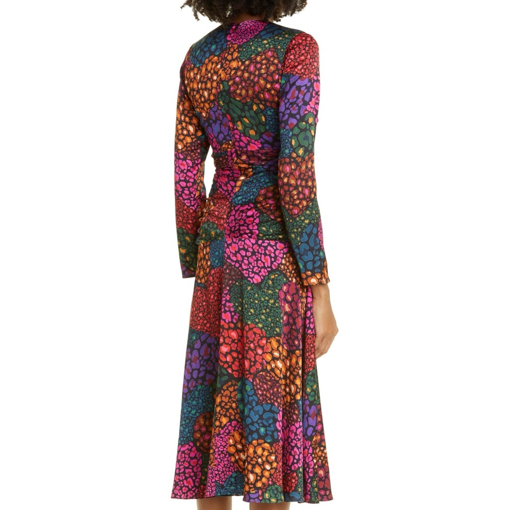 Farm Rio Rainbow Hearts 
Ruched Long Sleeve Dress - Picture 3 of 6